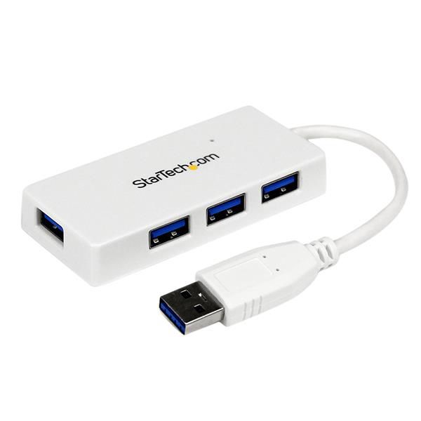 HUB USB 3 0 EXTERNO 4 PUERTOS STARTECH BLANCO